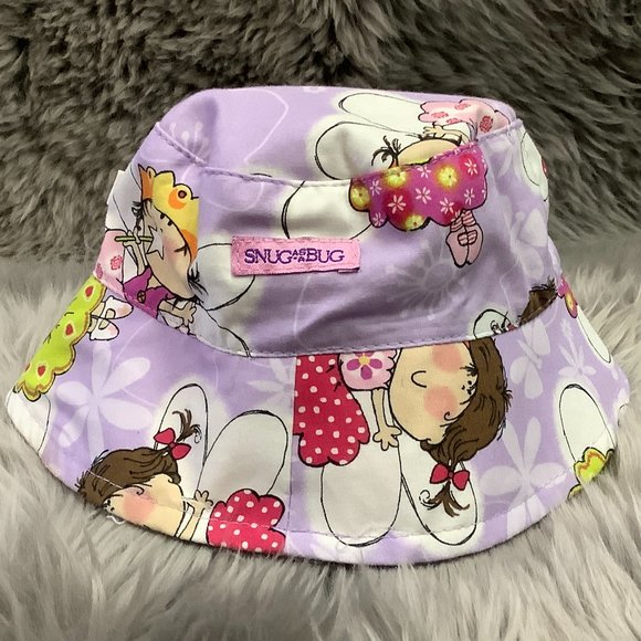 Snug As A Bug | Infant's Flying Fairies Sun Hat | Purple | Various Sizes - Picture 1 of 4